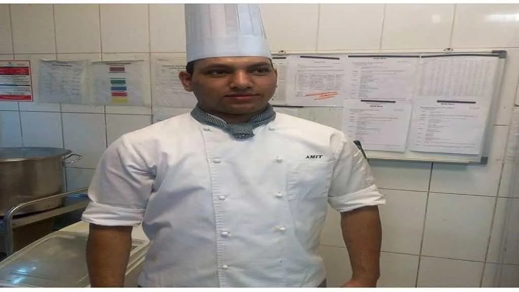Our Indian chef Amit