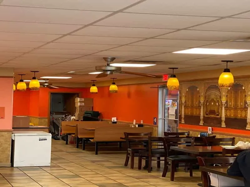 inside view of Indian restaurant